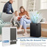 3 Pack E-300L Replacement Filter Compatible with MOOKA and MOOKA FAMILY E-300L Air Purifier for Large Room, H13 True HEPA Filter