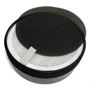Nispira True HEPA H13 Air Filter Replacement Compatible with hOmeLabs Compact Air Purifier HME020248N 3 Stage Filtration with Night Light Office Bedroom, 1 Unit