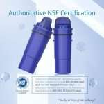 AQUA CREST NSF Certified Filter, Replacement for Pur®, Pur® Plus Pitcher Water Filter, CRF950Z, PPF951K, PPF900Z, DS1811Z, PPT711, PPT111, CR-1100C and All Pur® Pitchers and Dispensers, 4 Packs