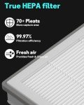 True HEPA Filter for LEVOIT Vital 100 Air Purifier, Vital 100-RF Replacement Filter, 2 Pack