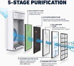 Hathaspace Air Purifier Hepa Filter Replacement - Certified Filters for HSP002 Smart Air Purifiers - Easy to Install, H13 True Hepa - 1 Pack