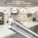 LED UV͎ Ultrąviolët Water Filter for Under Sink Water Filter System and Reverse Osmosis System, Reduce up to 99.9% of Baçtёria-Mercury-Free- Stainless Steel- 8000 Hours Life