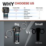 Frizzlife FK99 Under Sink Water Filter System, NSF/ANSI 53&42 Certified, Remove 99.99% Chlorine, Lead, Bad Taste&Odor, Direct Connect, 0.5 Micron, Under Counter Drinking Water Filter