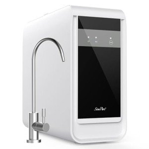 SimPure Q3-600 Tankless Reverse Osmosis System, Under Sink Water Filter System 600 GPD, 7 Stage RO Water Filtration, NSF/ANSI 58 Certified, 2:1 Pure to Drain, Built-in Pump