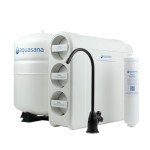 Aquasana SmartFlow™ Reverse Osmosis Water Filter System - High-Efficiency Under Sink RO Removes up to 99.99% of 90 Contaminants, Including Fluoride, Arsenic, Chlorine, and Lead - Matte Black Faucet