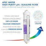 APEC Water Systems Top Tier Supreme Certified Alkaline Mineral pH+ High Flow 90 GPD 6-Stage Ultra Safe Reverse Osmosis Drinking Water Filter System (Ultimate RO-PH90)