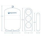 Aquasana SmartFlow™ Reverse Osmosis Water Filter System - High-Efficiency Under Sink RO Removes up to 99.99% of 90 Contaminants, Including Fluoride, Arsenic, Chlorine, and Lead - Matte Black Faucet