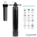 Aquasure Signature Series 32,000 Grains Complete Whole House Water Treatment System with Digital Metered Control Head, Chlorine Reduction, for 1-2 Bathrooms