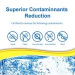 EXCELPURE 1 Micron 10" x 2.5" Whole House CTO Carbon Water Filter Cartridge Replacement for Home Countertop System, Dupont WFPFC8002, WFPFC9001, FXWTC, SCWH-5, WHEF-WHWC, WHCF-WHWC, CTO10, T01, 4PACK