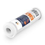 Aquaboon 5 Micron 10 x 2.5 House Water Filters Cartridges, Set of 12 | Sediment & Carbon Filter Replacements Compatible with WHKF-WHWC, P5, WHKF-GD05