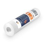 Aquaboon 5 Micron 10 x 2.5 House Water Filters Cartridges, Set of 12 | Sediment & Carbon Filter Replacements Compatible with WHKF-WHWC, P5, WHKF-GD05