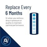 Pentair Pentek DGD-5005 Big Blue Water Filter, 10-Inch Whole House Sediment Filter Cartridge Replacement, Dual-Gradient Density Spun Polypropylene, 10" x 4.5", 5 Micron, Pack of 1