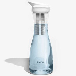 Puro Glass Water Filter Pitcher - Clean Water in Seconds - 1.3L Volume - Filter Removes Lead, Odors, Chlorine