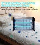 BAIMNOCM UV Light with Ozone 72 Watts (2x36W), UVC Lamp w/Remote Control, Odor and Mold Removal, Ultraviolet Light for Kitchen/Basement/Bathroom Black