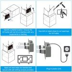 U/V Light for HVAC, Briidea U/V/C Light for Air Conditioner Duct for Whole House Large Room 110V 18W