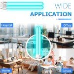 Qualirey 2 Pcs 9W UV Light Bulb Compatible with D200 Air Purifier, Air Purifier Whole House UV Light for R18, R18D R2000 Induct Air Purifier, UVC G23 2 Pin Base HVAC UV Light Bulb Replacement