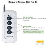 COOSPIDER UV Lamp w/Remote Control 36W UVC Light Bulb with Base for Basement/Storehouse/Car, 3-Gear Timer 15/30/60 Minutes E26 110V CTUV-36 (with Ozone)
