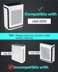 Leemone 2 Pack Vital 200S-P Pet Allergy Replacement Filter Compatible with LEVOIT Vital 200S Air Purifier, 3-in-1 H13 True HEPA Activated Carbon Filter, Vital 200S-RF-PA (LRF-V201-YUS), Yellow