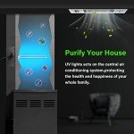 COOSPIDER HVAC UV Light, Air Purifier for Whole House, UVC Light in Duct for AC Duct, with 1 Spare Bulb, 253.7nm Wavelength Ozone Free 110V (CTUV-D18)