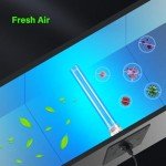 COOSPIDER HVAC UV Light, Air Purifier for Whole House, UVC Light in Duct for AC Duct, with 1 Spare Bulb, 253.7nm Wavelength Ozone Free 110V (CTUV-D18)