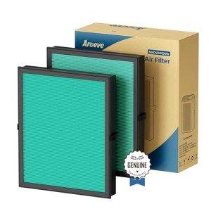 AROEVE MK04 Air Filter Replacement 4-in-1 Filter for Pollen Pet Dander Hair- Pet Dander Version(2 Pack)