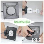 COOSPIDER HVAC UV Light, Air Purifier for Whole House, UVC Light in Duct for AC Duct, with 1 Spare Bulb, 253.7nm Wavelength Ozone Free 110V (CTUV-D18)