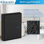 Katerelis Vital 200S Pet Allergy Air Purifier Replacement, with 1 Cleaning Brush, Compatible with LEVOIT Air Purifier Vital 200S, Vital 200S-RF-PA, 3-in-1 Filter, Part No. LRF-V201-YUS (2 PACK)