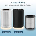 JF100 Replacement Filter Compatible with JF100 Air Purifier, 3-in-1 True HEPA and Activated Carbon Filters, 2 Pack