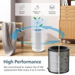JF100 Replacement Filter Compatible with JF100 Air Purifier, 3-in-1 True HEPA and Activated Carbon Filters, 2 Pack