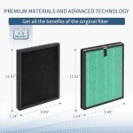 Zouhwaso MKD05 Air Filter Replacement Compatible with MKD05 Air Pur-ifier, 4-in-1 Composite Filter with H13 True HEPA, Acti-vated Car-bon, Special Silver Lons and Pre-Filter, Pack of 2