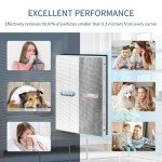 Zouhwaso 3+6 Aera Max 200 HEPA Filter Replacement Compatible with Fellowes AeraMax 190 200 DX55 pur-ifiers True HEPA Air Filter Part# 9287101 9324101, 3x H13 True HEPA and 6x car-bon Pre-Filter