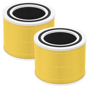 2 Pack Core 300 Replacement Filter for LEVOIT Core 300 and Core 300S Air Purifier, 3-in-1 Core 300 Pet Aller-gy Filter Efficiency Activated Carbon Filtration System, Core 300-RF-PA