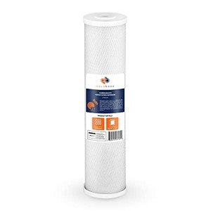 Aquaboon 4.5 x 20 Carbon Block Filter Cartridge Large - 5 Micron Whole House Water Filter Replacement Remove Chlorine Taste Odors Compatible with FC25B, EPM-20BB, CB-BB-20, 155783-43 (1 Pack)