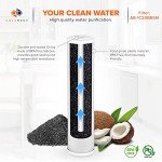 Aquaboon 4.5 x 20 Carbon Block Filter Cartridge Large - 5 Micron Whole House Water Filter Replacement Remove Chlorine Taste Odors Compatible with FC25B, EPM-20BB, CB-BB-20, 155783-43 (1 Pack)