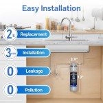 Stokk UC50 Under Sink Water Filter, Reduces Lead, Chlorine, Bad Taste & Odor, 26000 Gallons Under Counter Water Filter Systems Direct Connect to Kitchen Faucet, NSF/ANSI 372& 42& 53