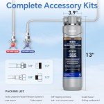 Stokk UC50 Under Sink Water Filter, Reduces Lead, Chlorine, Bad Taste & Odor, 26000 Gallons Under Counter Water Filter Systems Direct Connect to Kitchen Faucet, NSF/ANSI 372& 42& 53