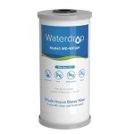 Waterdrop Whole House Water Filter, Iron Filter, Sediment Filter for Well Water, Reduce Manganese, Replacement for Ispring, GE®, Waterdrop, Any 10" x 4.5" Whole House Water Filters System, 5 Micron