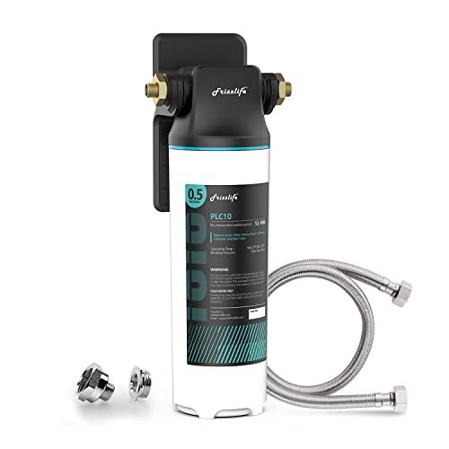 Frizzlife SW10 Under Sink Water Filter System, NSF/ANSI 53&42 Certified, Reduces 99.99% Lead, Chlorine, Bad Taste & Odor, Direct Connect Water Filter, 8K Gallons High Capacity, 0.5 Micron, USA Tech