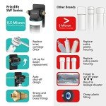 Frizzlife SW10 Under Sink Water Filter System, NSF/ANSI 53&42 Certified, Reduces 99.99% Lead, Chlorine, Bad Taste & Odor, Direct Connect Water Filter, 8K Gallons High Capacity, 0.5 Micron, USA Tech