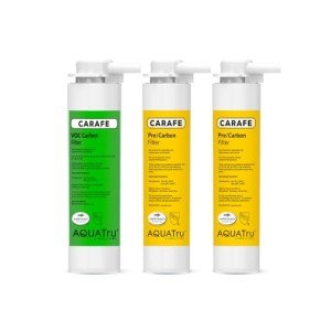 AquaTru Carafe | Replacement Filters for AT100 Countertop Water Purifier | One-Year Carafe Filter Combo Pack