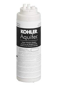 KOHLER 77687-NA Water Filter, Aquifer Single Replacement Filter Cartridge (1 Pack), 1 Count (Pack of 1), White