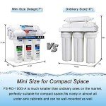 FS-TFC 5-Stage Reverse Osmosis Water Filtration System 100GPD Fast Flow Plus Extra 4 Filter for Free (FS-RO-100G-A)