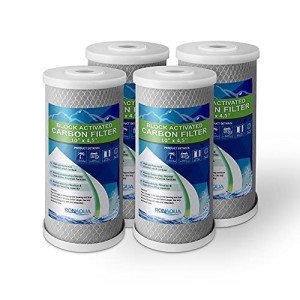 Big CTO Carbon Block Water Filters 4.5" x 10" Whole House Cartridges * WELL-MATCHED with CBC Series, WFHDC8001, EP and EPM Series (4 Pack)