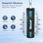 1 Micron 10"x2.5" Whole House Water Filter, CTO Carbon Water Filter Replacement for iSpring FC15, Pentek EP-10, Whirlpool WHKF-WHWC, 4 Pack