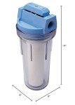 Culligan HF-360A WTR Filter HF-360B Standard Duty 3/4" Inlet/Outlet Whole Filtration System, 0.75 Inch, Clear Housing