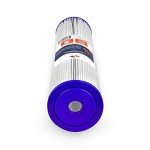 Aquaboon Whole House Water Filter Replacement Cartridge - 1 Micron 20"x4.5" Water Filter Pleated Sediment Filter - Well Water Filter for Sediment Filtration Compatible With Pentair ECP5-20BB, 2 Pack