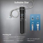 Waterdrop 17UA 3 Years Under Sink Water Filter, Under Sink Water Filtration System, Reduces PFAS, PFOA/PFOS, Lead, Chlorine, Under Sink Water Filter, NSF/ANSI 42 Certified, 24K Gallons