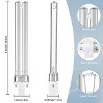 Kittmip 2 Pcs Air Purifier UV Bulb for HVAC Air Condition Duct, UVC G23 2 Pin Base Replacement Light Bulb for D200, R18, R18D R2000 Induct Air Purifier Whole House UV Light (13W)