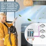 Kittmip 2 Pcs Air Purifier UV Bulb for HVAC Air Condition Duct, UVC G23 2 Pin Base Replacement Light Bulb for D200, R18, R18D R2000 Induct Air Purifier Whole House UV Light (13W)