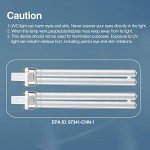 Kittmip 2 Pcs Air Purifier UV Bulb for HVAC Air Condition Duct, UVC G23 2 Pin Base Replacement Light Bulb for D200, R18, R18D R2000 Induct Air Purifier Whole House UV Light (13W)